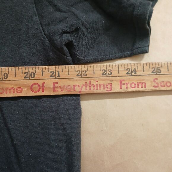 DOM Short Sleeve T-Shirt XL Black Let's Get Together & Feel Alright Graphic Tee - Picture 5 of 6